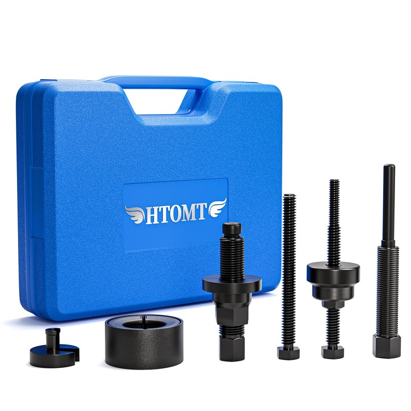 HTOMT Power Steering Pump Pulley Removal Tool,Power Steering Pulley Puller/Installer