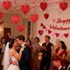 9 Pcs Valentines Decorations Bunting, Happy Galentines Day Garland, Glitter