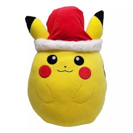 Squishmallows Pokémon Pikachu Plush Squishmallows Large Holiday Plush Santa Hat Plushie NWT