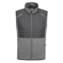 Little Donkey Andy Men's Lightweight Golf Vest Warm Outdoor Sleeveless Jacket for Hiking Travel Running Casual Gray M