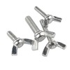 10 Pcs M8 Carbon Steel Zinc Plating Wing Butterfly Screws