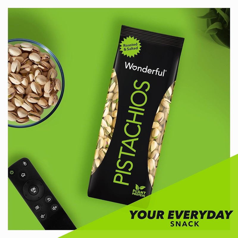 Wonderful Pistachios In Shell, Roasted and Salted Nuts, 16 Ounce