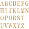4.5CM Self Adhesive Solid Brass Letters Wall sticker Gold English