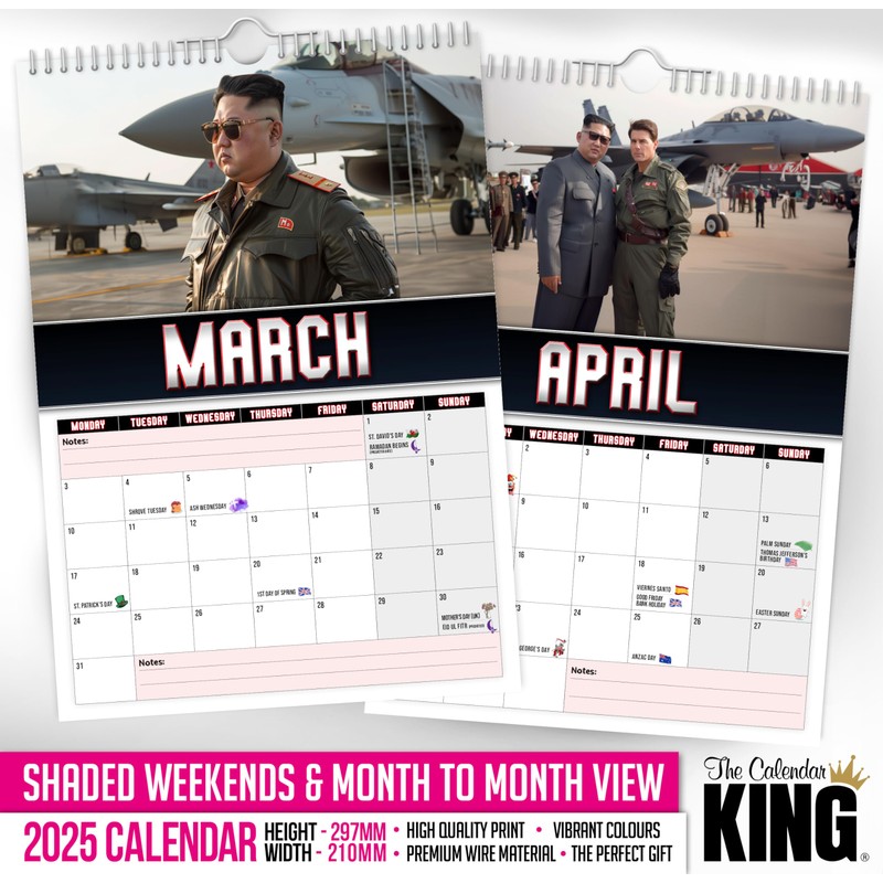 The Calendar King // Top Un - 2025 Wall Calendar