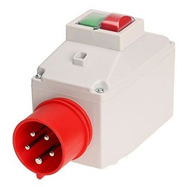 ISKRA MS25 Motor Protection Switch 4-6.3 A in Housing with CEE Collar Plug 16 A
