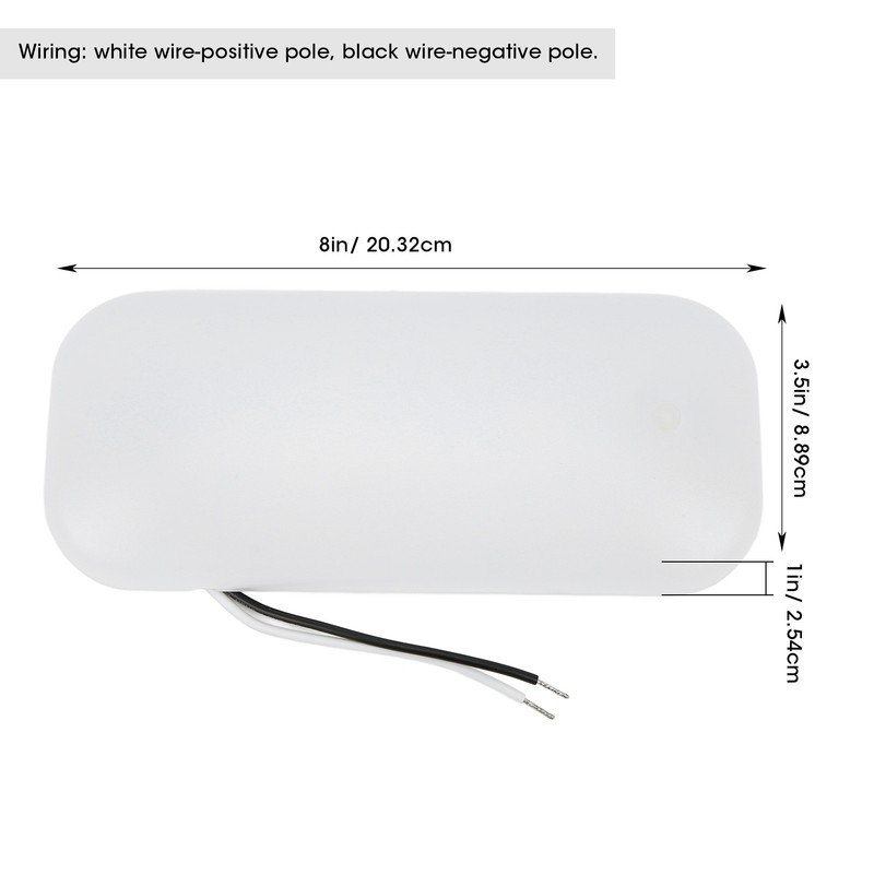 RV Ceiling Light LED 500LM 12V 6000K White Car Interior