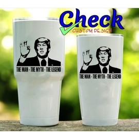 The Man - The Myth - The Legend - Trump | FKH | | Trump - Vance - 2024 - MAGA | Vinyl Decal by Check Custom Design | Funny Political Decal | Multiple Colors and Sizes