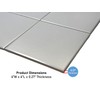 Tenedos 6x6 Matte Light Gray Ceramic Tile – Square 6