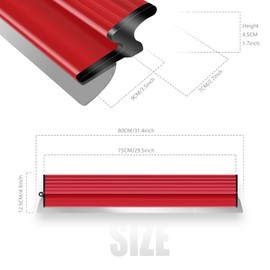 suokoun 32 Inch Drywall Skimming Blade, 0.38mm Stainless Steel Blade, Drywall Knife for Drywall/Plaster/Wallboard