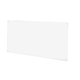 Door Push Plate with 4 Pre Drilled Holes Clear Acrylic 12" x 24" Protective Plastic Piece 1/8" Thick for Scuff Marks and Damage by Marketing Holders