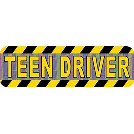 StickerTalk Teen Driver Magnet, 10 inches by 3 inches