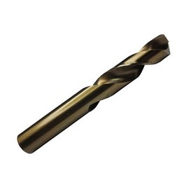 6 Pcs, F Cobalt Gold Heavy Duty Split Point Stub Drill Bit, D/Astcof, Flute Length: 1-7/16"; Overall Length: 2-5/8"; Shank Type: Round; Number of Flutes: 2 Cutting Direction: Right Hand