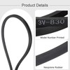 uxcell 3pcs 3V830 Rubber V Belt 83" Length x 0.38"