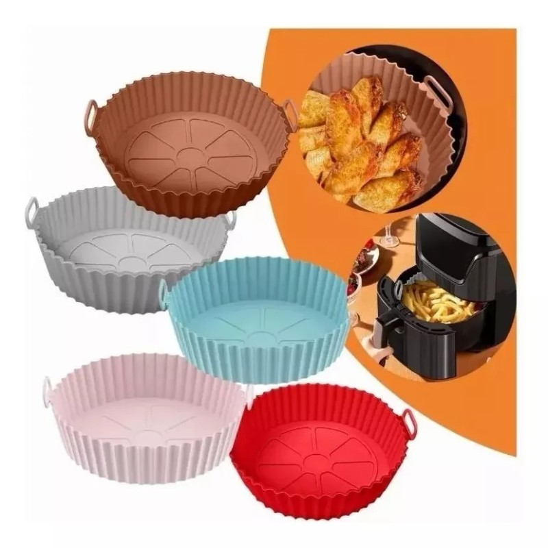 KFMX Molde Silicon Freidora Aire Circular Reutilizable 1 Pieza
