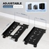 Hovadova Mobile PC Tower Stand, Adjustable Metal Computer Tower Stand,