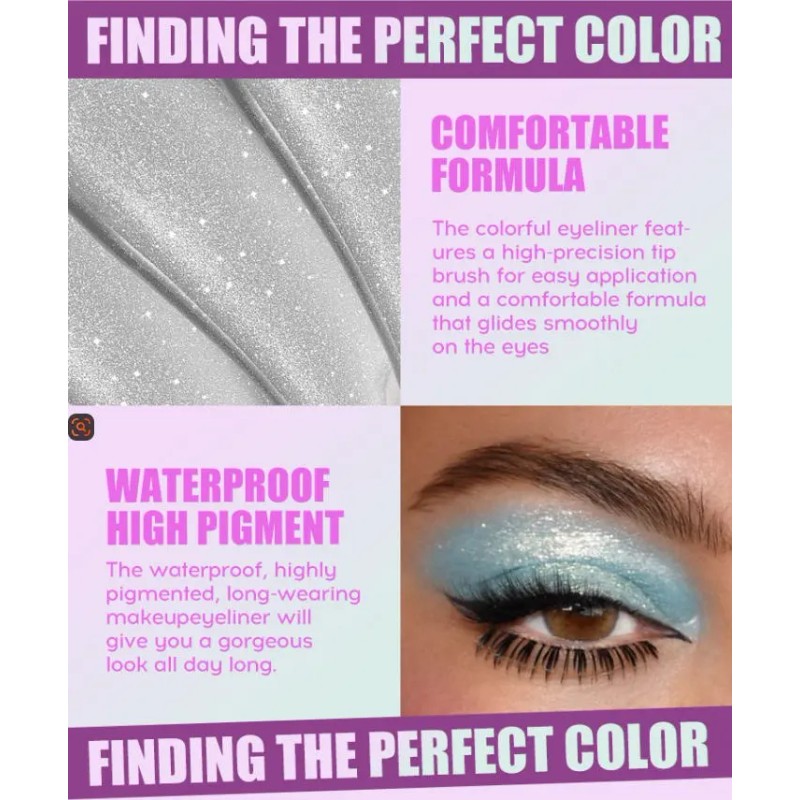 8 Colores Lápiz Sombra De Ojos Matte Y Brillante En