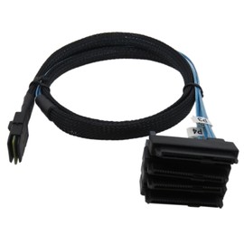 YIWENTEC Mini SAS 36 SFF-8087 to (4) SFF-8482 Connectors with SATA Power 1 m