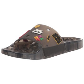 Karl Lagerfeld Paris Women's Thea Pool Slide Sandal, Smoke, 10