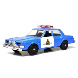 1983 Diplomat Royal Canadian Mounted Police (RCMP) Light Blue and White 1/43 Diecast Model Car by Motormax 79472