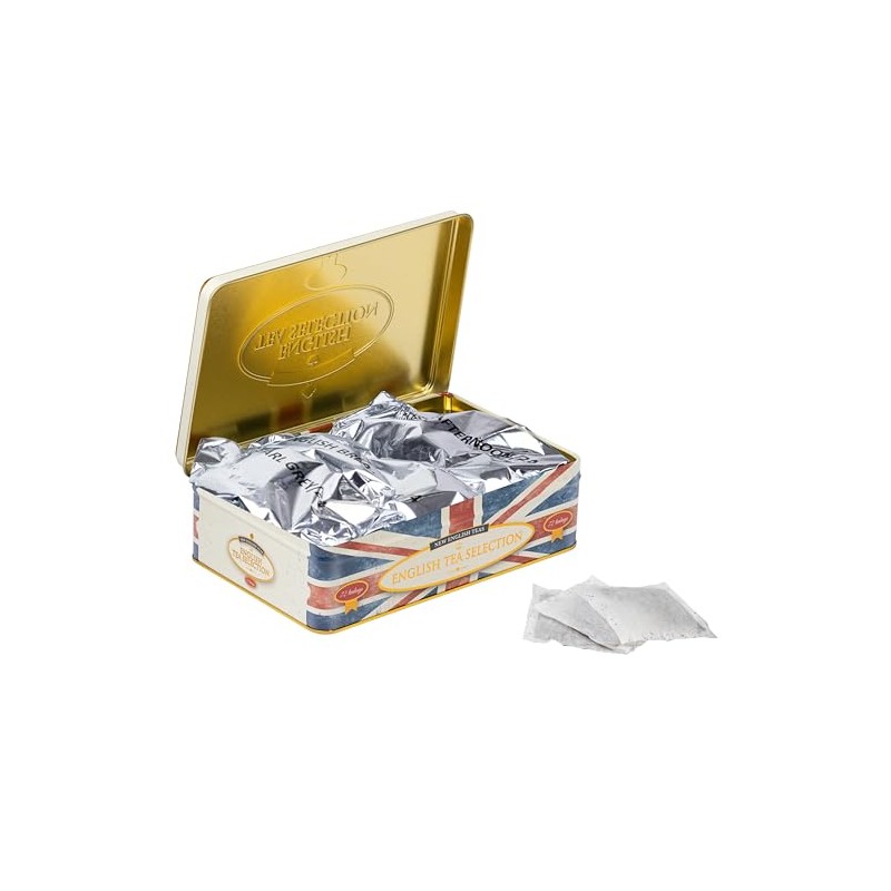 New English Teas Union Jack Flag Tin 72 Teabag Selection