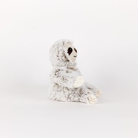 Warmies Marshmallow-Faultier-Plüschtier Mini, mikrowellengeeignetes und beschwertes Kuscheltier, zum Kühlen im Gefrierschrank oder Aufwärmen in der Mikrowelle, Wärmekissen für weiches Spielzeug