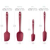 DI ORO Silicone Spatula Set - Rubber Kitchen Spatulas for