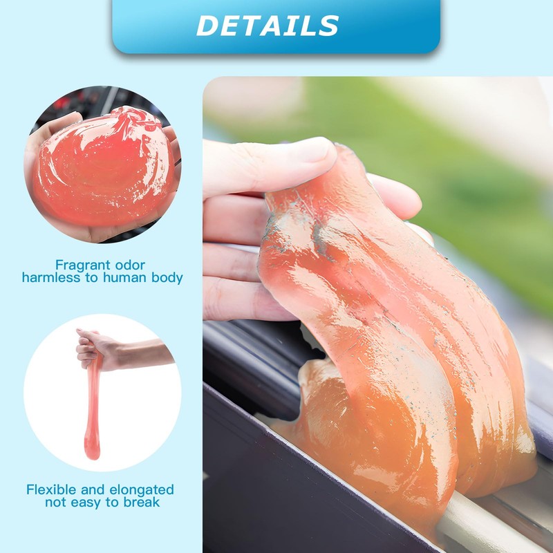 MysticHome Car Cleaning Gel (Orange, 5.0 OZ)