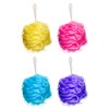 Elysium Spa Pack of 4 Mesh Exfoliating Bath And Shower Body