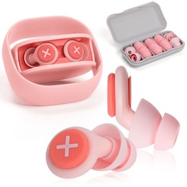 Z-Pink Noise Cancelling Ear Plugs for Sleeping, Swimming, Studying, Working, Concerts - 3-Layer Noise Reduction