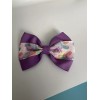 Unbranded 4.5” Purple Cookie Hair Bow Clip
