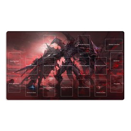 New Mlikemat Playmat Destiny Hero, Plasma TCG CCG OCG Trading Card Play Mat with Zones + Free Bag (ZD014-452-A)