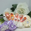 Sweet Peach Homemade Nail Tips - Short Ballerina / 달달복숭아