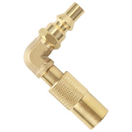 Tinoaly 1/4" RV Quick Link Adapter, Propane Elbow Adapter for Blackstone 17in & 22in Propane Tabletop Camping Grills