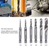 7Pcs/Set Spiral Combination Tap High Speed Steel 1/4in Hex Shank