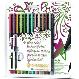 Chameleon Pen Blendwriter Designer 12 Piece Illustration Pen Set