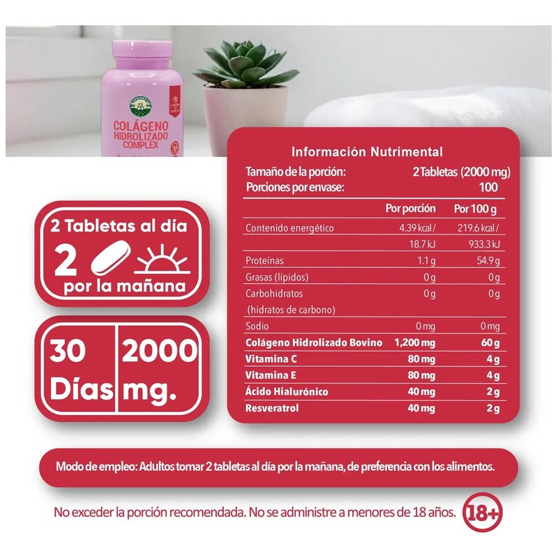 Colágeno Hidrolizado Acido Hialuronico 60 Caps Pasiguaro