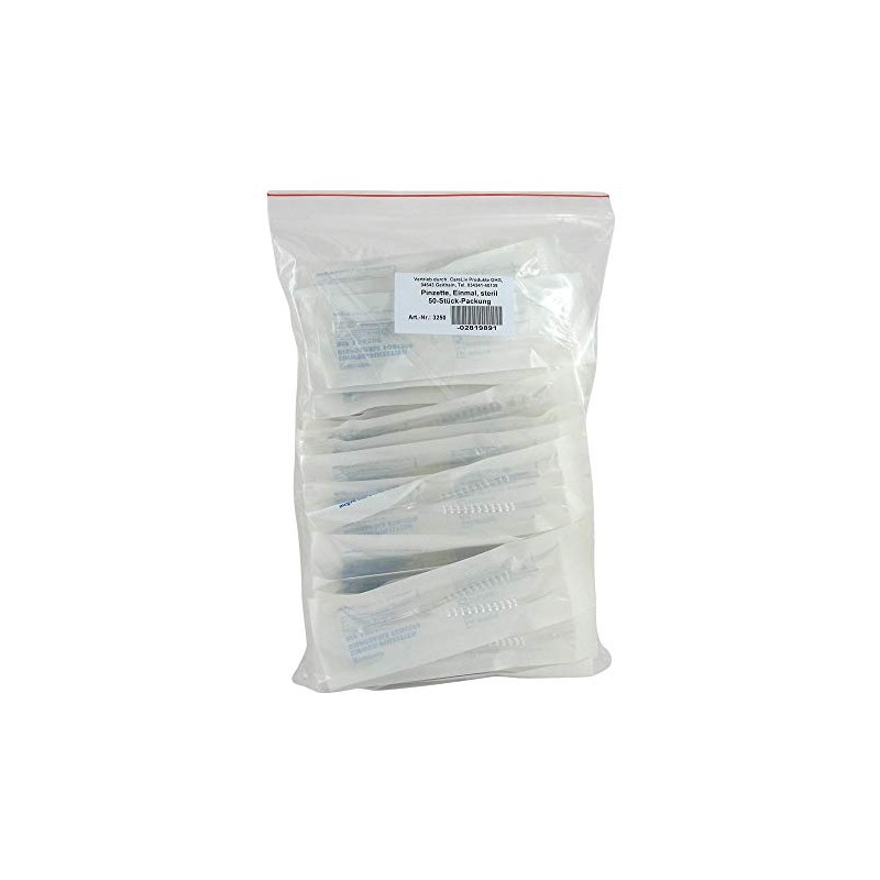 Disposable Tweezers Sterile Pack of 50