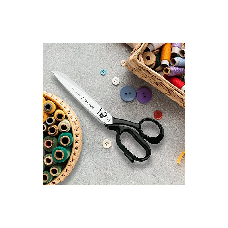 3 CLAVELES 91 Nähschere, Nickel, 20,32 cm