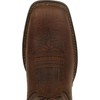 Durango Brown Distressed Flag Embroidery Western Boot, Acorn, Size 8(M)