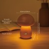 SAKSIAPRO Mushroom Lamp, Rechargeable Touch Control Mushroom Night Light, Portable