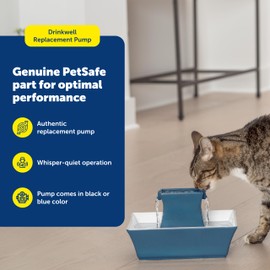 PetSafe Replacement Pump, Submersible, Quiet Operation, Compatible with Drinkwell Ceramic, Stainless Steel, 360 Pet Water Fountains (PAC00-13206)