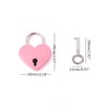 Honbay 3pcs Lovely Pink Heart Shape Padlock with Keys