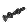uxcell M12x90mm Square Neck Carriage Bolts with Nuts & Washers,