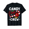Candy Cane Crew Costume Stick Peppermint Flavor Christmas T-Shirt