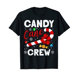 Candy Cane Crew Costume Stick Peppermint Flavor Christmas T-Shirt