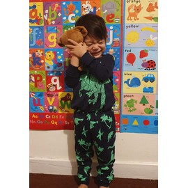 TEDD Boys Pyjamas Dinosaur Nightwear Cotton Toddler Clothes Kids Sleepwear Winter Long Sleeve Christmas Pjs Sets 2 Piece Outfit Xmas Gift 3-4 Years