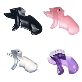 Trainer V3 Device Cage with 4 Size Massager Ring Belt Products (Small, Black) (Transparent, Standard)