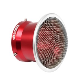 Carburetor 55mm Intake Manifold Air Filter Aluminum Alloy with SUS304 Mesh for PWx 32-34mm Carburetor Moped Pit Dirt Bike ATV Scooter (Red, 55mm Short)