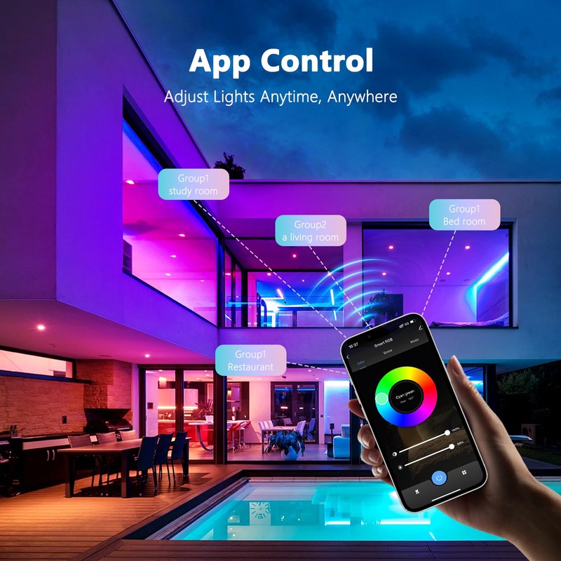 VST RGB Smart Voice Switch with Remote Controller, Low Voltage