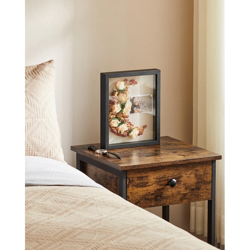 SONGMICS RPF007B02 3D Photo Frame for Filling, Photo Frame with
